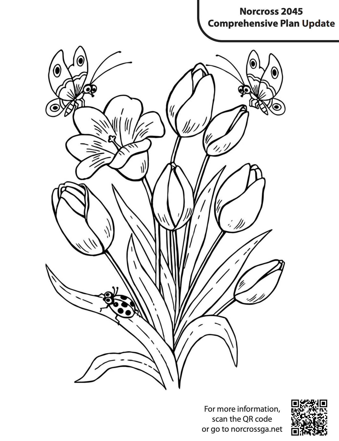 NorcrossFlowers_ColoringPage