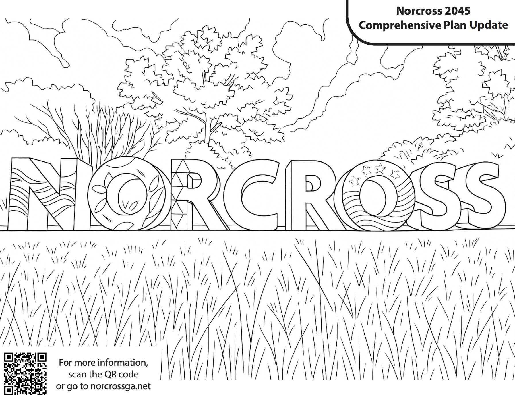 NorcrossLetters_ColoringPage