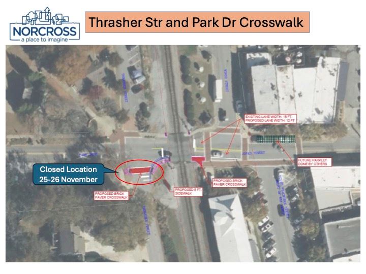 Park Drive and Thrasher Closure
