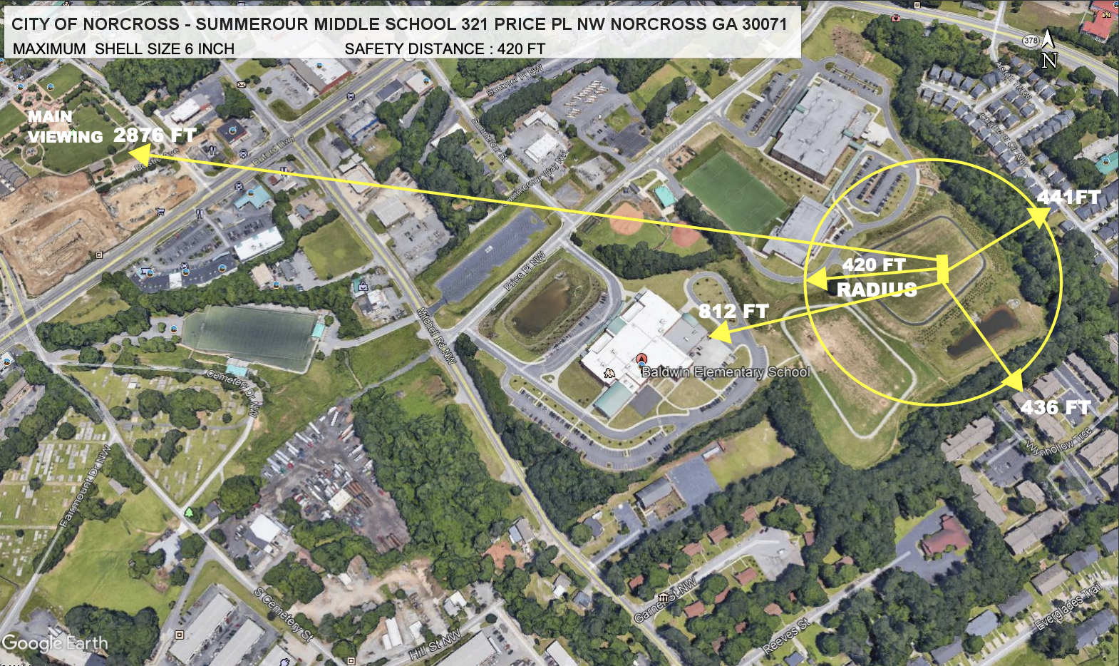 SITE DIAGRAM  CITY OF NORCROSS , GA 2020